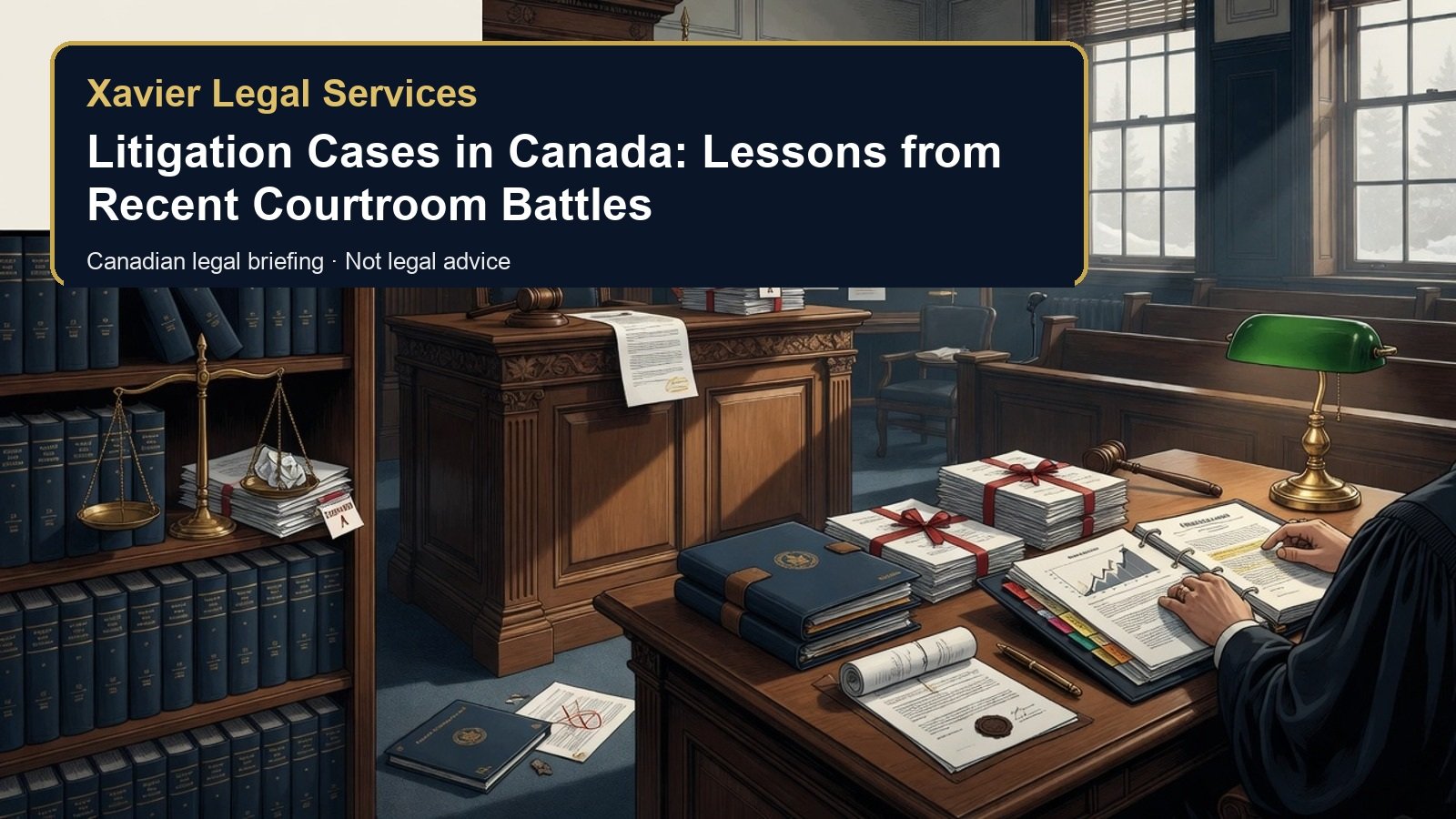 Litigation Cases in Canada: Lessons from Recent Courtroom Battles